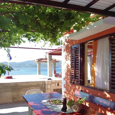 Charming House With Sea View In Potirna, Garden *