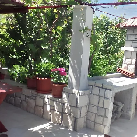 Charming House With Sea View In Potirna, Garden *
