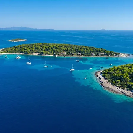 Charming House With Sea View In Potirna, Garden Vela Luka